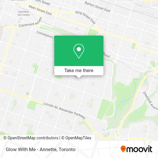 Glow With Me - Annette map