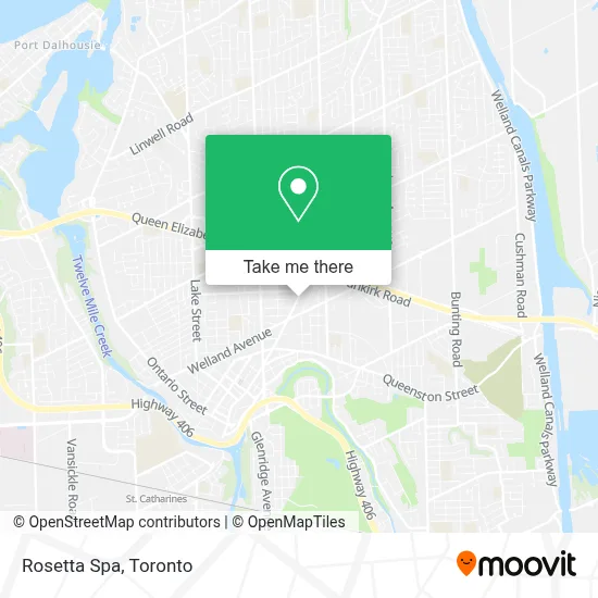 Rosetta Spa map