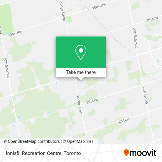 Innisfil Recreation Centre map