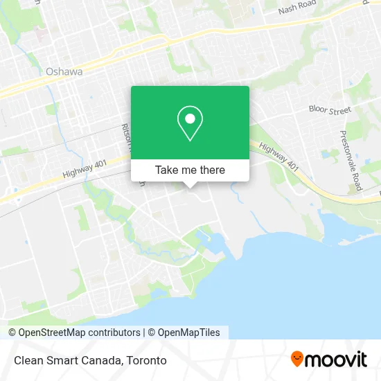 Clean Smart Canada map