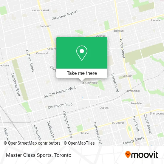 Master Class Sports map
