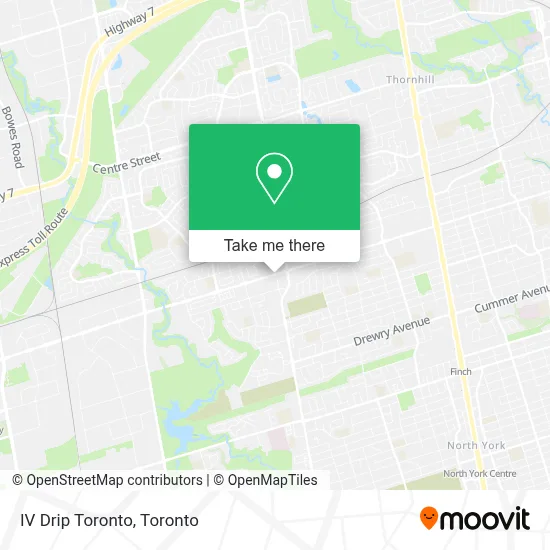 IV Drip Toronto map