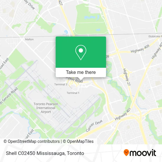 Shell C02450 Mississauga map
