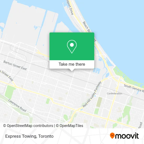 Express Towing map