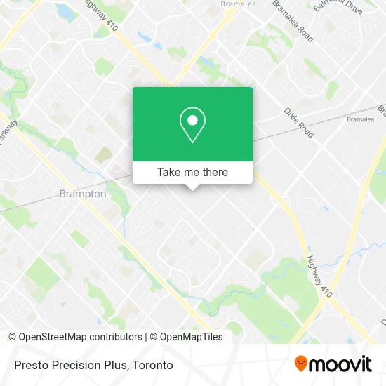 Presto Precision Plus map