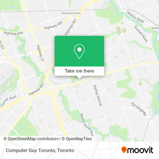 Computer Guy Toronto map
