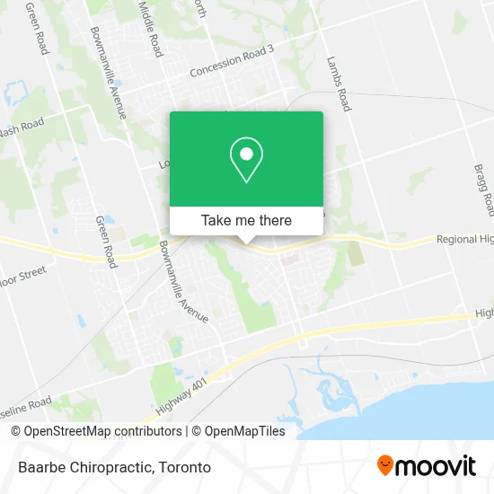 Baarbe Chiropractic map
