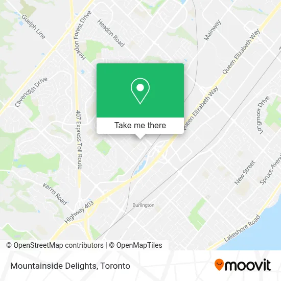 Mountainside Delights map