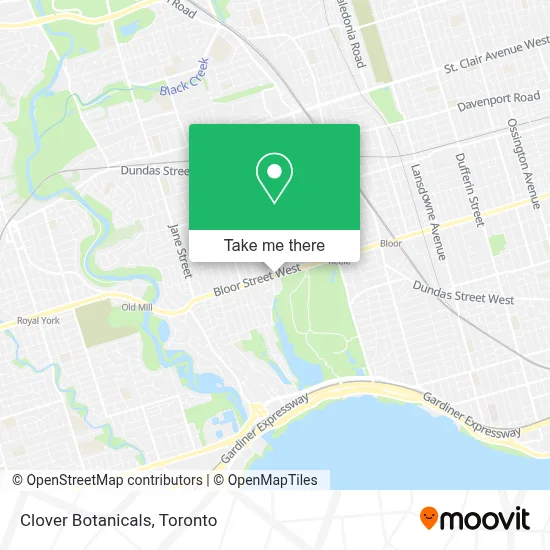 Clover Botanicals map