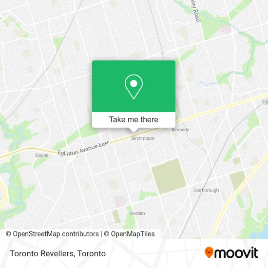 Toronto Revellers map