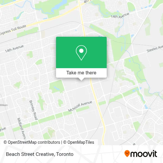 Beach Street Creative map
