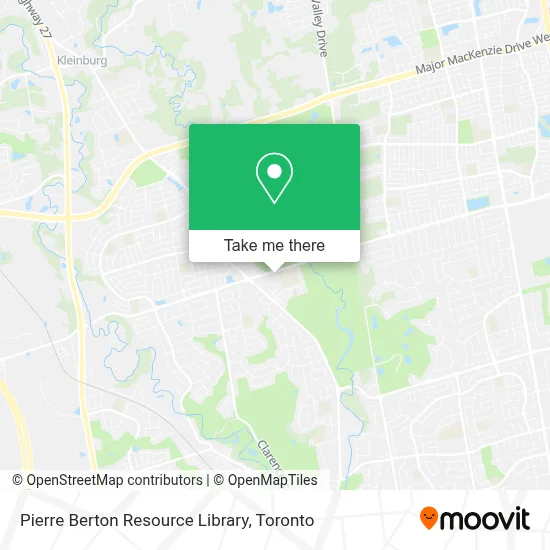 Pierre Berton Resource Library plan