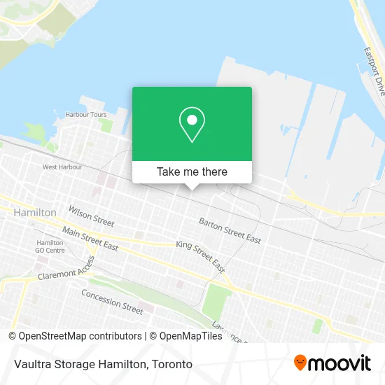 Vaultra Storage Hamilton map