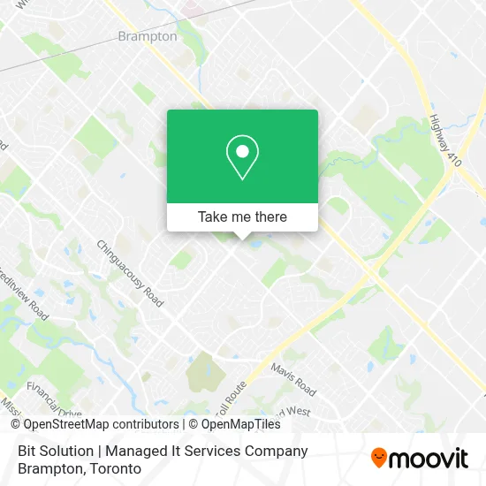 Bit Solution | Managed It Services Company Brampton map