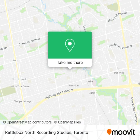 Rattlebox North Recording Studios map
