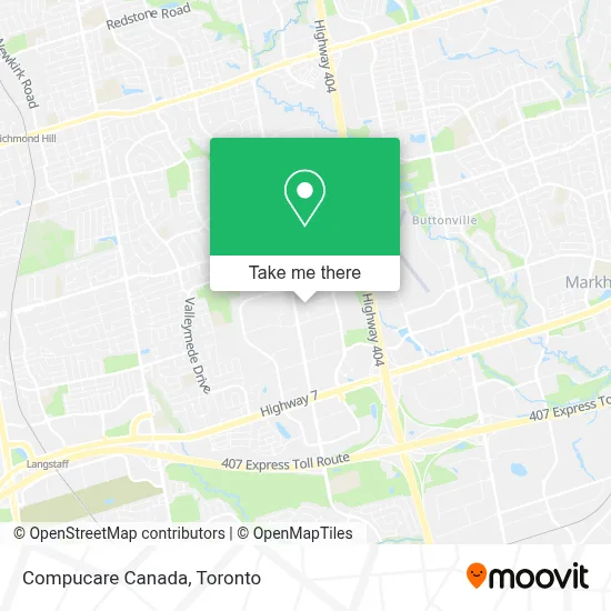 Compucare Canada map