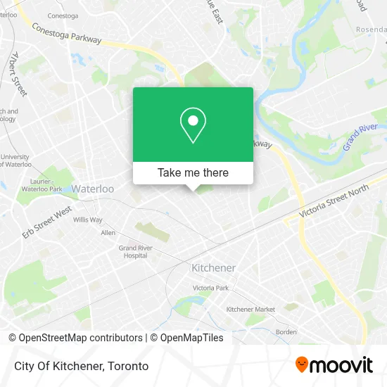City Of Kitchener map
