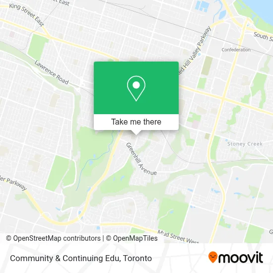 Community & Continuing Edu map