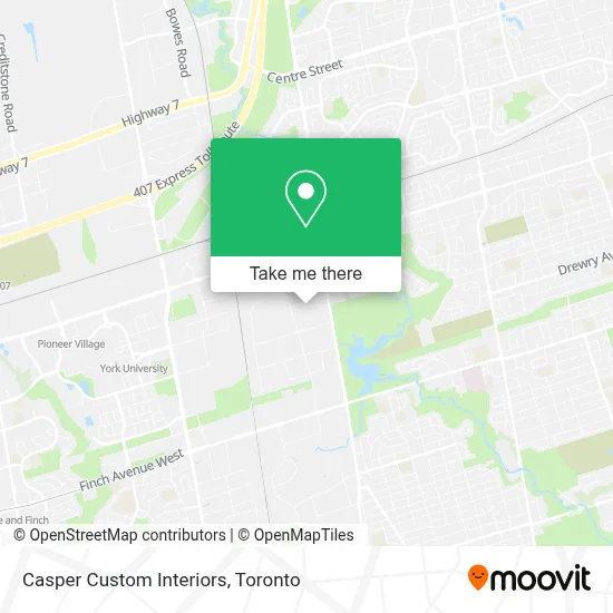 Casper Custom Interiors map