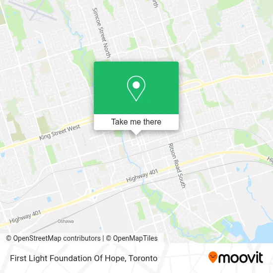 First Light Foundation Of Hope map