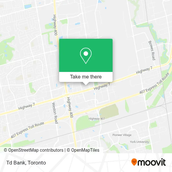 Td Bank map