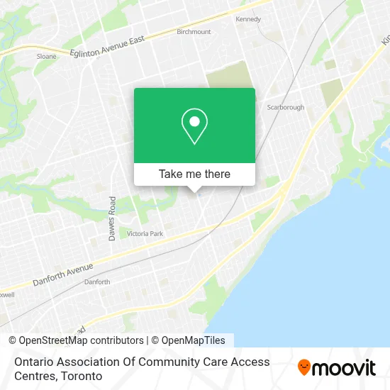 Ontario Association Of Community Care Access Centres map