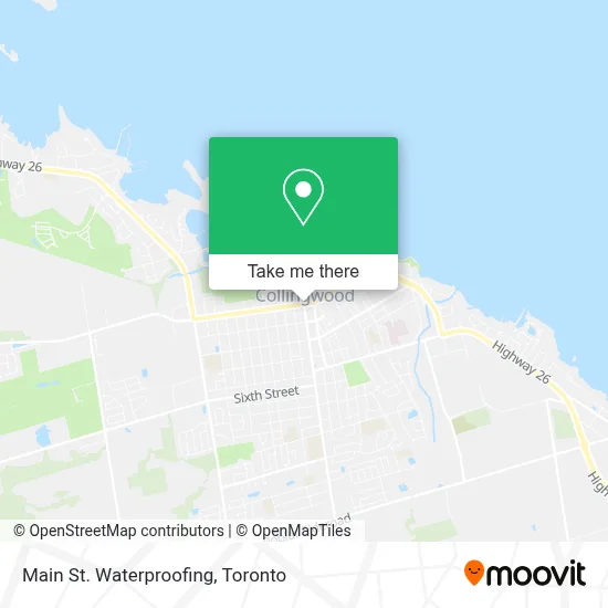 Main St. Waterproofing map