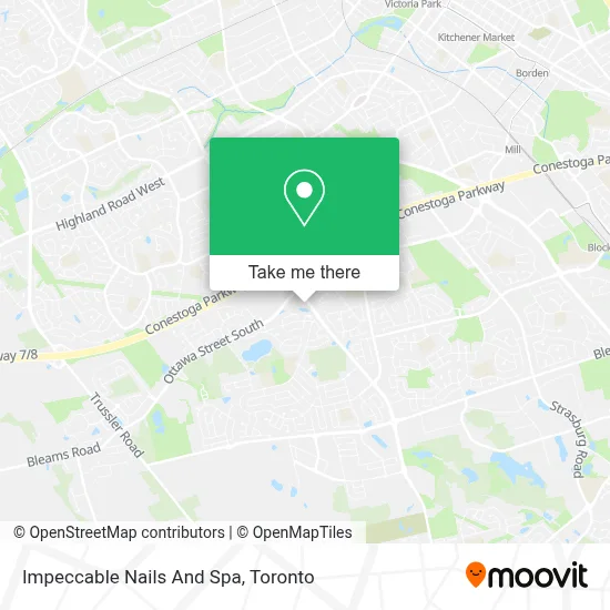Impeccable Nails And Spa map