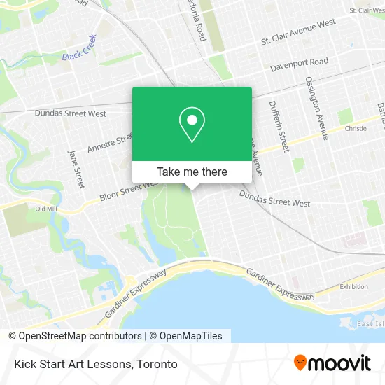 Kick Start Art Lessons map