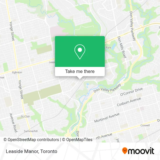 Leaside Manor map