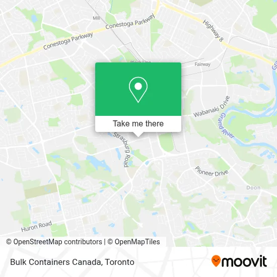 Bulk Containers Canada map