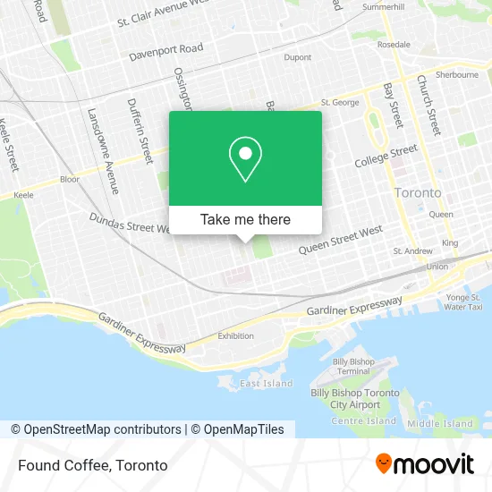 Found Coffee map
