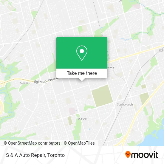 S & A Auto Repair map