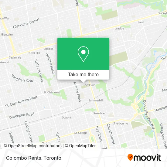 Colombo Rents map