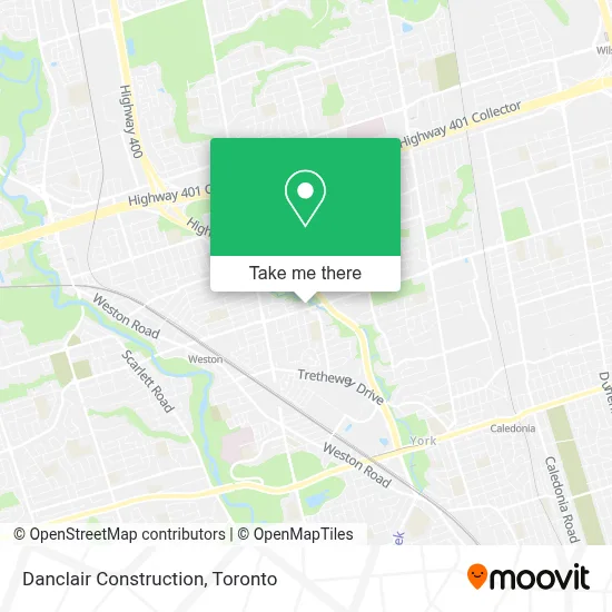 Danclair Construction map