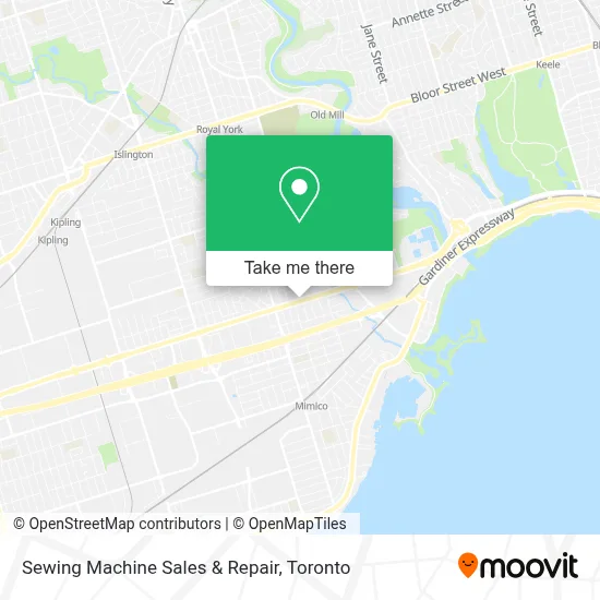 Sewing Machine Sales & Repair map