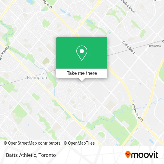 Batts Athletic map