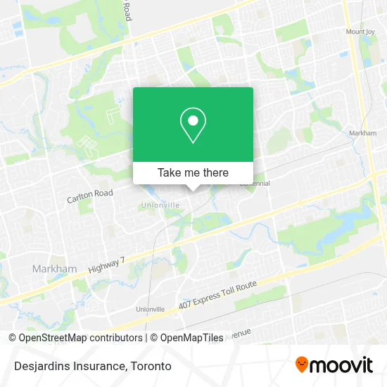 Desjardins Insurance map