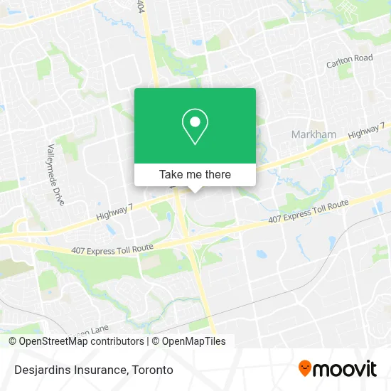 Desjardins Insurance map