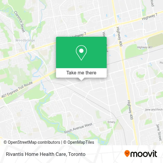 Rivantis Home Health Care map