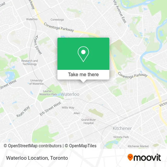 Waterloo Location map