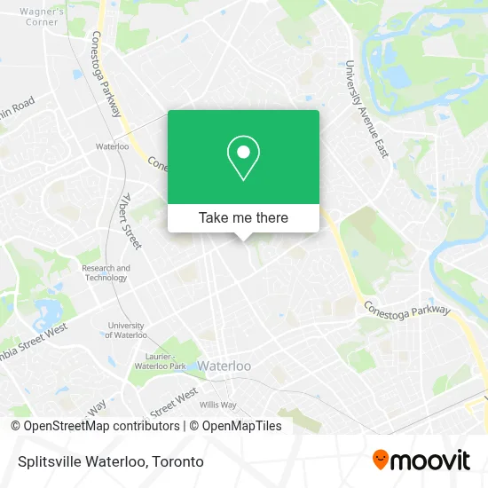 Splitsville Waterloo map