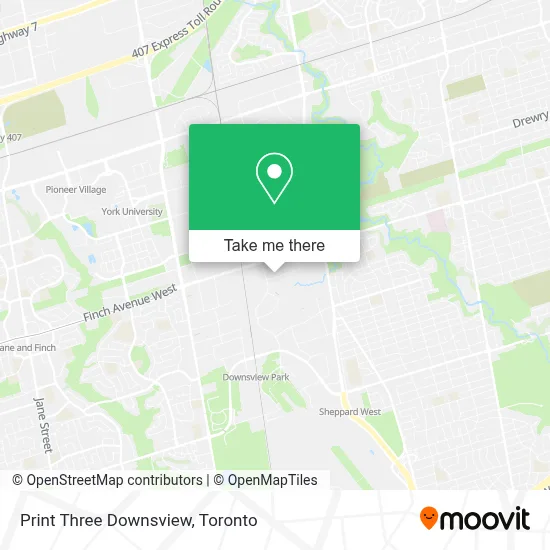 Print Three Downsview map