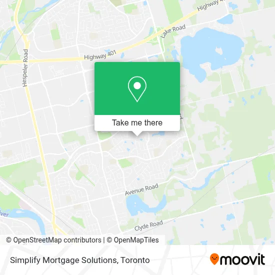 Simplify Mortgage Solutions map