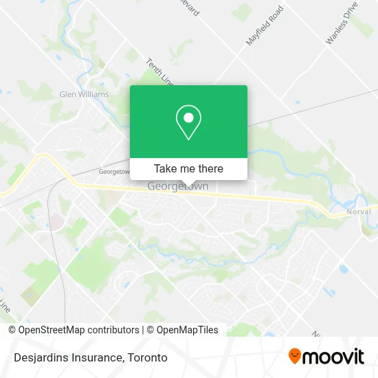 Desjardins Insurance map