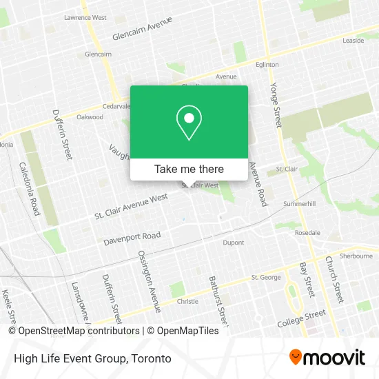 High Life Event Group map