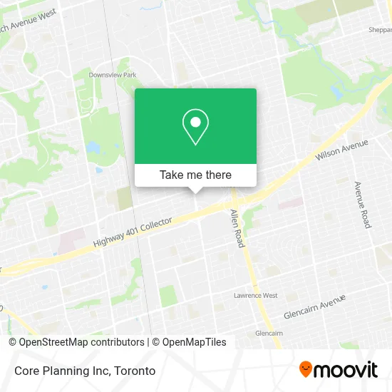 Core Planning Inc map