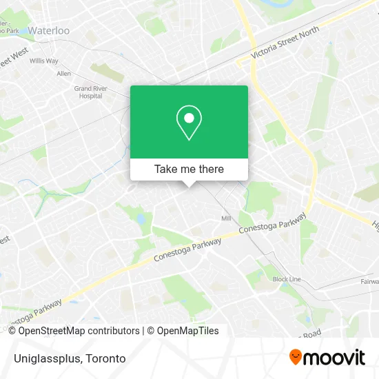 Uniglassplus map