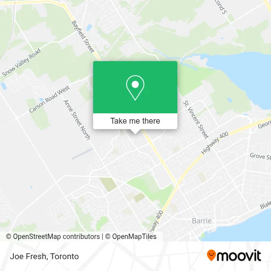 Joe Fresh map