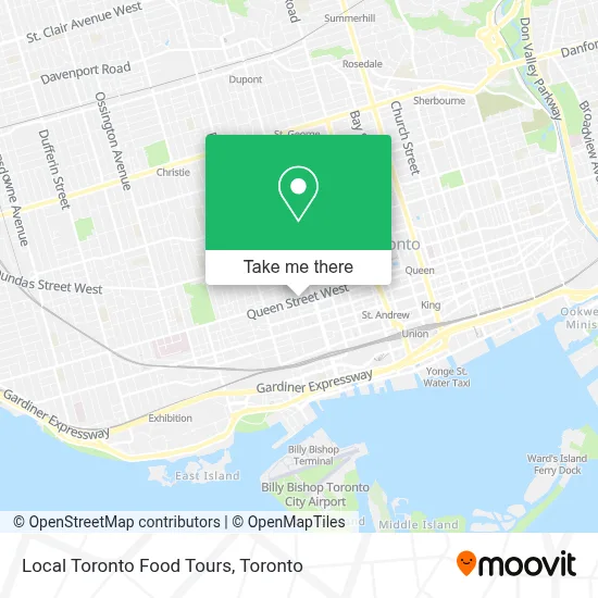 Local Toronto Food Tours map